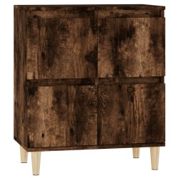 vidaXL Aparador madera contrachapada color roble ahumado 60x35x70 cm