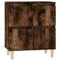 vidaXL Aparador madera contrachapada color roble ahumado 60x35x70 cm