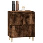 vidaXL Aparador madera contrachapada color roble ahumado 60x35x70 cm