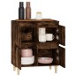 vidaXL Aparador madera contrachapada color roble ahumado 60x35x70 cm