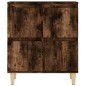 vidaXL Aparador madera contrachapada color roble ahumado 60x35x70 cm
