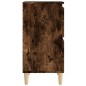 vidaXL Aparador madera contrachapada color roble ahumado 60x35x70 cm