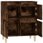 vidaXL Aparador madera contrachapada color roble ahumado 60x35x70 cm