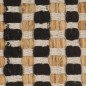 vidaXL Alfombra de baño tejida a mano de yute y tela natural y negra vidaXL Alfombra de baño tejida a mano de yute y tela natural y negra