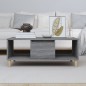 vidaXL Mesa de centro madera contrachapada gris Sonoma 90x50x36,5 cm vidaXL Mesa de centro madera contrachapada gris Sonoma 90x50x36,5 cm