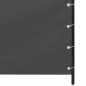 vidaXL Toldo pantalla para balcón tela oxford gris antracita 140x240cm vidaXL Toldo pantalla para balcón tela oxford gris antracita 140x240cm