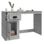 vidaXL Escritorio con cajón madera gris hormigón 115x50x75 cm vidaXL Escritorio con cajón madera gris hormigón 115x50x75 cm