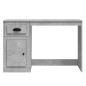 vidaXL Escritorio con cajón madera gris hormigón 115x50x75 cm vidaXL Escritorio con cajón madera gris hormigón 115x50x75 cm