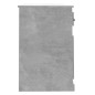 vidaXL Escritorio con cajón madera gris hormigón 115x50x75 cm vidaXL Escritorio con cajón madera gris hormigón 115x50x75 cm