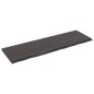 vidaXL Estante pared madera roble tratada marrón oscuro 160x50x(2-4)cm vidaXL Estante pared madera roble tratada marrón oscuro 160x50x(2-4)cm