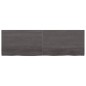 vidaXL Estante pared madera roble tratada marrón oscuro 160x50x(2-4)cm vidaXL Estante pared madera roble tratada marrón oscuro 160x50x(2-4)cm