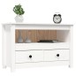 vidaXL Mueble para TV de madera maciza de pino blanco 79x35x52 cm vidaXL Mueble para TV de madera maciza de pino blanco 79x35x52 cm
