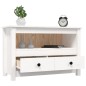 vidaXL Mueble para TV de madera maciza de pino blanco 79x35x52 cm vidaXL Mueble para TV de madera maciza de pino blanco 79x35x52 cm