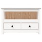 vidaXL Mueble para TV de madera maciza de pino blanco 79x35x52 cm vidaXL Mueble para TV de madera maciza de pino blanco 79x35x52 cm