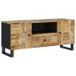 vidaXL Mueble de TV madera mango y madera contrachapada 105x33,5x46 cm