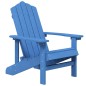 vidaXL Sillas de jardín Adirondack con mesa HDPE azul aguamarina vidaXL Sillas de jardín Adirondack con mesa HDPE azul aguamarina
