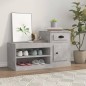 vidaXL Mueble zapatero madera contrachapada gris hormigón 100x42x60 cm vidaXL Mueble zapatero madera contrachapada gris hormigón 100x42x60 cm