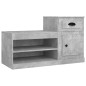 vidaXL Mueble zapatero madera contrachapada gris hormigón 100x42x60 cm vidaXL Mueble zapatero madera contrachapada gris hormigón 100x42x60 cm