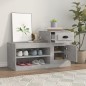 vidaXL Mueble zapatero madera contrachapada gris hormigón 100x42x60 cm vidaXL Mueble zapatero madera contrachapada gris hormigón 100x42x60 cm