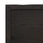 vidaXL Estante pared madera roble tratada marrón oscuro 160x50x(2-4)cm vidaXL Estante pared madera roble tratada marrón oscuro 160x50x(2-4)cm