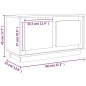 vidaXL Mueble para TV madera contrachapada gris hormigón 80x35x45 cm vidaXL Mueble para TV madera contrachapada gris hormigón 80x35x45 cm