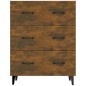 vidaXL Aparador de madera de ingeniería roble ahumado 69,5x34x90 cm vidaXL Aparador de madera de ingeniería roble ahumado 69,5x34x90 cm