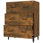 vidaXL Aparador de madera de ingeniería roble ahumado 69,5x34x90 cm vidaXL Aparador de madera de ingeniería roble ahumado 69,5x34x90 cm