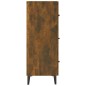 vidaXL Aparador de madera de ingeniería roble ahumado 69,5x34x90 cm vidaXL Aparador de madera de ingeniería roble ahumado 69,5x34x90 cm
