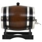 vidaXL Barril de vino con grifo madera de pino maciza 6 L vidaXL Barril de vino con grifo madera de pino maciza 6 L