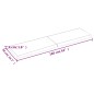 vidaXL Estante pared madera roble tratada marrón oscuro 160x50x(2-4)cm vidaXL Estante pared madera roble tratada marrón oscuro 160x50x(2-4)cm