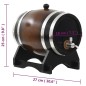 vidaXL Barril de vino con grifo madera de pino maciza 6 L vidaXL Barril de vino con grifo madera de pino maciza 6 L