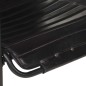 vidaXL Silla de relax reposabrazos y reposapiés cuero auténtico negro vidaXL Silla de relax reposabrazos y reposapiés cuero auténtico negro