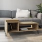 vidaXL Mesa de centro madera contrachapada roble Sonoma 100x50x45 cm vidaXL Mesa de centro madera contrachapada roble Sonoma 100x50x45 cm