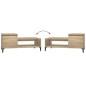 vidaXL Mesa de centro madera contrachapada roble Sonoma 100x50x45 cm vidaXL Mesa de centro madera contrachapada roble Sonoma 100x50x45 cm