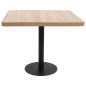 vidaXL Mesa de bistró MDF marrón claro 80x80 cm vidaXL Mesa de bistró MDF marrón claro 80x80 cm