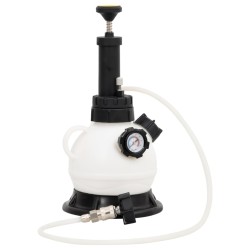 vidaXL Purgador de frenos blanco y negro 2 L