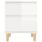 vidaXL Mesita de noche blanco brillante 40x35x50 cm vidaXL Mesita de noche blanco brillante 40x35x50 cm