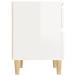 vidaXL Mesita de noche blanco brillante 40x35x50 cm vidaXL Mesita de noche blanco brillante 40x35x50 cm
