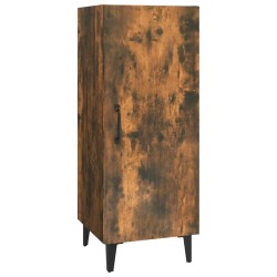 vidaXL Aparador madera contrachapada roble ahumado 34,5x34x90 cm