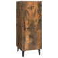 vidaXL Aparador madera contrachapada roble ahumado 34,5x34x90 cm