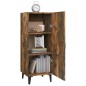 vidaXL Aparador madera contrachapada roble ahumado 34,5x34x90 cm