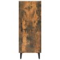 vidaXL Aparador madera contrachapada roble ahumado 34,5x34x90 cm