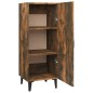 vidaXL Aparador madera contrachapada roble ahumado 34,5x34x90 cm