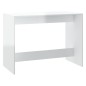 vidaXL Juego de comedor 3 piezas madera contrachapada blanco brillante vidaXL Juego de comedor 3 piezas madera contrachapada blanco brillante