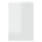 vidaXL Juego de comedor 3 piezas madera contrachapada blanco brillante vidaXL Juego de comedor 3 piezas madera contrachapada blanco brillante
