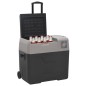 vidaXL Nevera con ruedas y asa polipropileno negro y gris 40 L vidaXL Nevera con ruedas y asa polipropileno negro y gris 40 L
