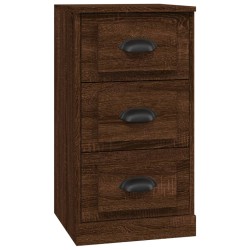vidaXL Aparador de madera contrachapada marrón roble 36x35,5x67,5 cm