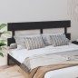 vidaXL Cabecero de cama madera maciza de pino negro 204x3x81 cm vidaXL Cabecero de cama madera maciza de pino negro 204x3x81 cm