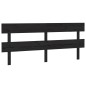 vidaXL Cabecero de cama madera maciza de pino negro 204x3x81 cm vidaXL Cabecero de cama madera maciza de pino negro 204x3x81 cm