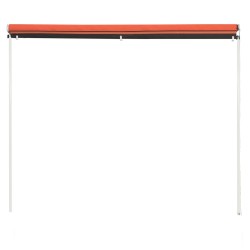 vidaXL Toldo retráctil naranja y marrón 250x150 cm